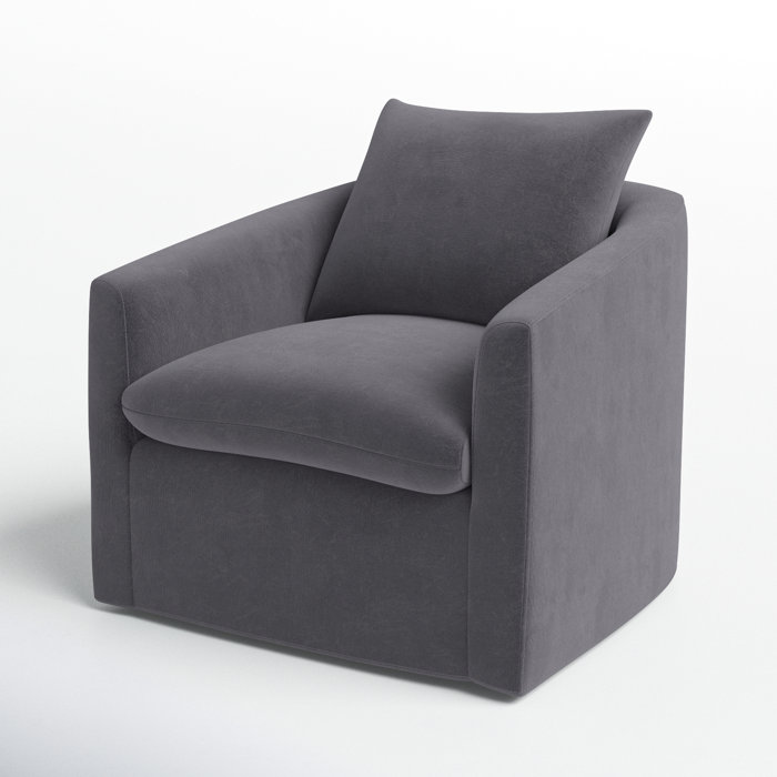 Joss & Main Menta Upholstered Swivel Barrel Chair & Reviews Wayfair